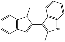 N,2'-Dimethyl-2,3'-bi-indolyl 结构式