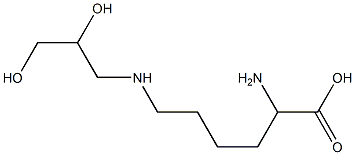 N(6)-(2,3-dihydroxypropyl)lysine 结构式
