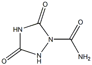 1,2,4-Triazolidine-1-carboxamide,3,5-dioxo-(7CI) 结构式