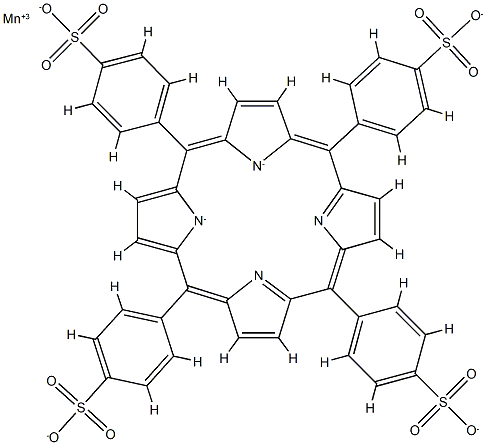 manganese(III)tetraphenylporphine sulfonate 结构式