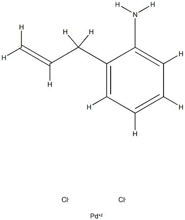 PALLADIUM,DICHLORO(2-((2,3-ETA)-2-PROPENYL)BENZENEAMINE-N)- 结构式