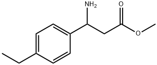 3-氨基-3-(4-乙基苯基)丙酸甲酯 结构式