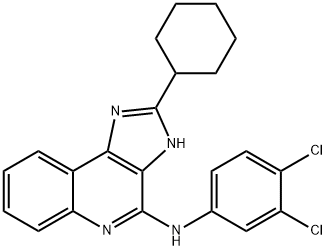 N-(3,4-二氯苯基)-2-环己基-1H-咪唑并[4,5-C]喹啉-4-胺 结构式