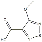 4-甲氧基-1,2,5-噻二唑-3-羧酸 结构式