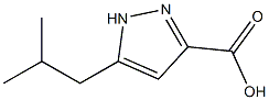 3-isobutyl-1H-pyrazole-5-carboxylic acid(SALTDATA: 0.25H2O) 结构式