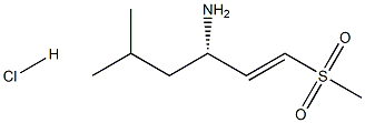 (S,E)-5-甲基-1-(甲基磺酰基)庚-1-烯-3-胺盐酸盐 结构式