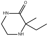 3-乙基-3-甲基哌嗪-2-酮 结构式