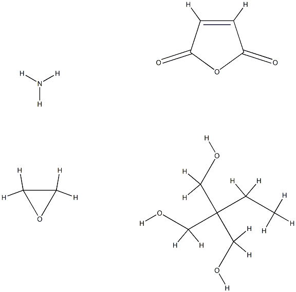 2,5-呋喃二酮与2-乙基-2-(羟甲基)-1,3-丙二醇和环氧乙烷的聚合物铵盐 结构式