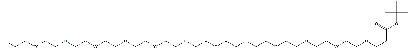 HO-PEG12-CH2CH2COOTBU 结构式