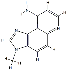 3H-Imidazo[4,5-f]quinolin-9-amine,3-methyl-(9CI) 结构式