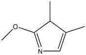 3H-Pyrrole,2-methoxy-3,4-dimethyl-(9CI) 结构式