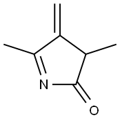 2H-Pyrrol-2-one,3,4-dihydro-3,5-dimethyl-4-methylene-(9CI) 结构式