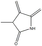 2-Pyrrolidinone,3-methyl-4,5-bis(methylene)-(9CI) 结构式