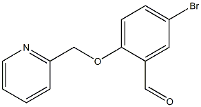 5-溴-2-(吡啶-2-基甲氧基)苯甲醛 结构式