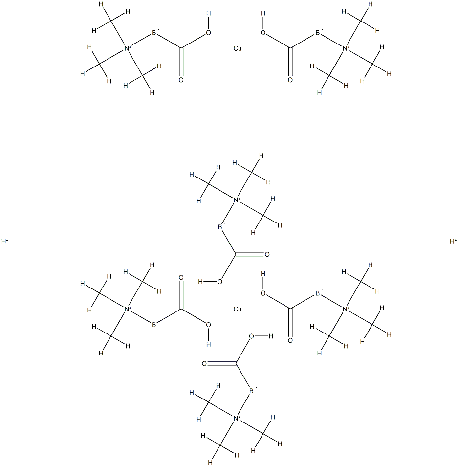 TETRAKIS-MU(TRIMETHYLAMINE-BORANECARBOXYLATO)-BIS(TRIMETH. 结构式