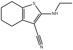 Benzo[b]?thiophene-?3-?carbonitrile, 2-?(ethylamino)?-?4,?5,?6,?7-?tetrahydro- 结构式