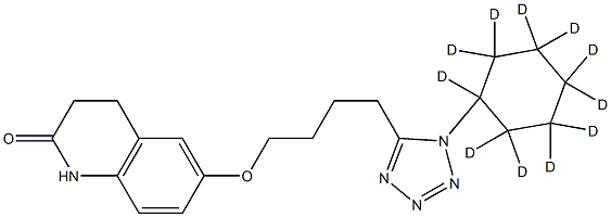 Cilostazol-d11 结构式