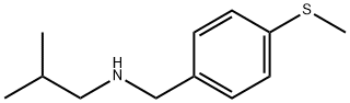 (2-methylpropyl)({[4-(methylsulfanyl)phenyl]methyl})amine 结构式
