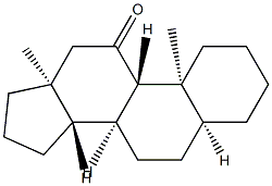5β-Androstan-11-one 结构式