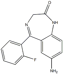 7-aminodesmethylflunitrazepam 结构式