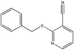 2-(benzylsulfanyl)pyridine-3-carbonitrile 结构式