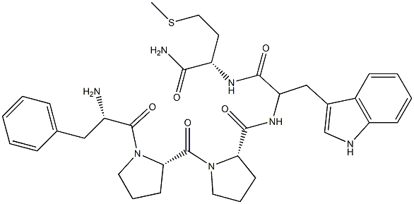 Met(5)-pentatryptophyllin-5-amide 结构式