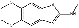 2-Benzothiazolamine,5,6-dimethoxy-N-methyl-(9CI) 结构式