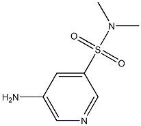 3-Pyridinesulfonamide,5-amino-N,N-dimethyl-(9CI) 结构式