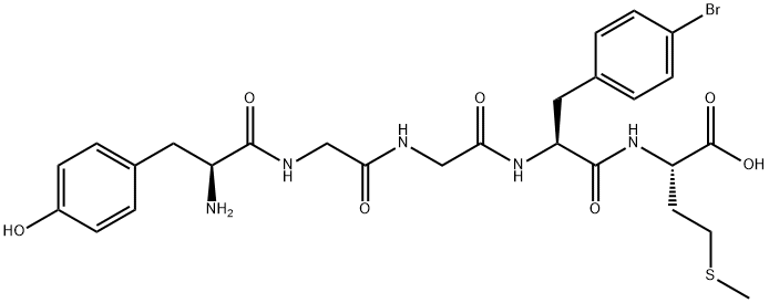 enkephalin-Met, 4'-bromo-Phe(4)- 结构式