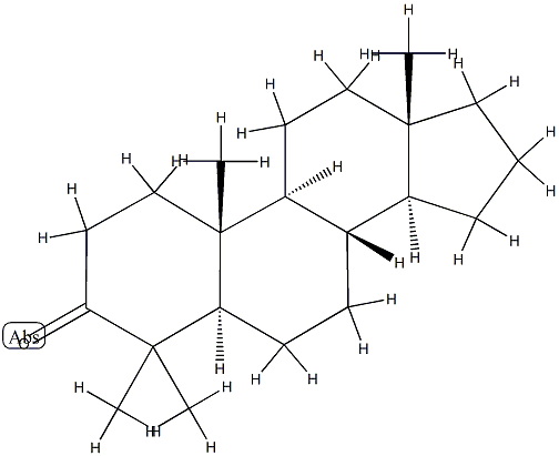 4,4-Dimethyl-5α-androstan-3-one 结构式