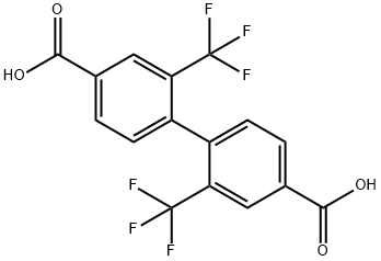 2,2'-双(三氟甲基)-[1,1'-联苯]-4,4'-二羧酸 结构式