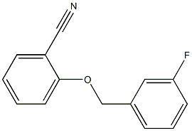 2-[(3-fluorophenyl)methoxy]benzonitrile 结构式