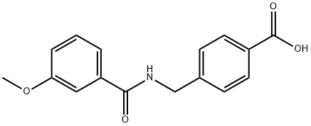 4-{[(3-methoxyphenyl)formamido]methyl}benzoic acid 结构式