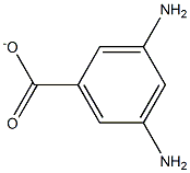 Benzoic  acid,  3,5-diamino-,  ion(1-) 结构式