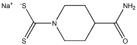 SODIUM4-CARBOXYAMIDOPIPERIDINE-N-DITHIOCARBAMATE 结构式