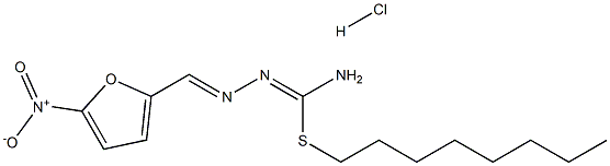 2-Furaldehyde, 5-nitro-, 3-octyl-3-thioisosemicarbazone, monohydrochloride 结构式