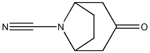 3-氧代-8-氮杂双环[3.2.1]辛烷-8-甲腈 结构式