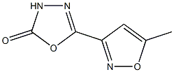 -delta-2-1,3,4-Oxadiazolin-5-one,2-(5-methyl-3-isoxazolyl)-(7CI) 结构式