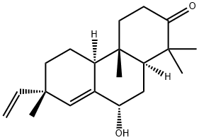 (4aS)-7β-Ethenyl-3,4,4a,4bβ,5,6,7,9,10,10aβ-decahydro-9β-hydroxy-1,1,4aα,7-tetramethyl-2(1H)-phenanthrenone 结构式