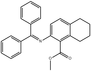 2-(二苯亚甲基-氨基)-5,6,7,8-四氢萘-1-甲酸甲酯 结构式