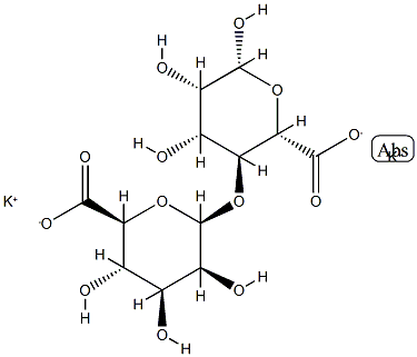 海藻酸钾 结构式