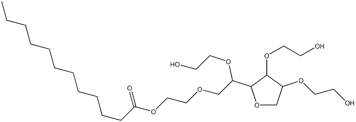 聚山梨醇酯-20 结构式