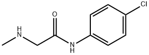 N-(4-氯苯基)-2-(甲氨基)乙酰胺 结构式
