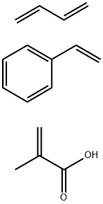 2-甲基-2-丙烯醇酸与1,3-丁二烯和苯乙烯的聚合物 结构式