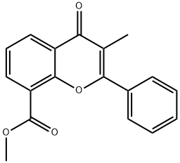 Flavoxate Related Compound B (20 mg) (3-Methylflavone-8-carboxylic acid methyl ester) 结构式