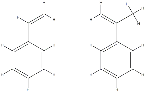 1-甲基乙烯基苯与乙烯基苯的聚合物 结构式