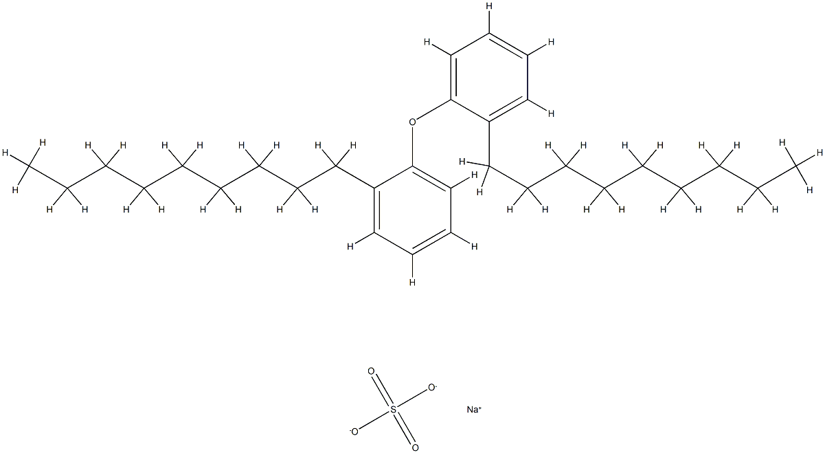 α-磺基-ω-壬基苯氧基聚氧乙烯基醚钠盐 结构式