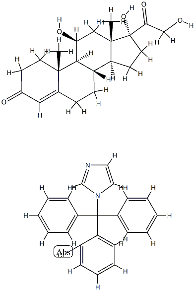 clotrimazole-hydrocortisone 结构式
