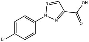 2-(4-溴苯基)-2H-1,2,3-三唑-4-羧酸 结构式