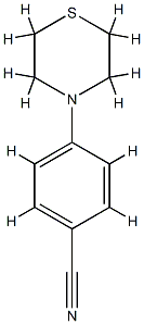 4-(4-硫代吗啉基)苄腈 结构式